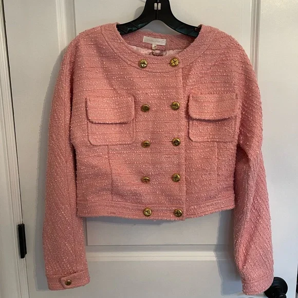 NWT LoveShackFancy Keiran Jacket, Peony, Small - Picture 3 of 14